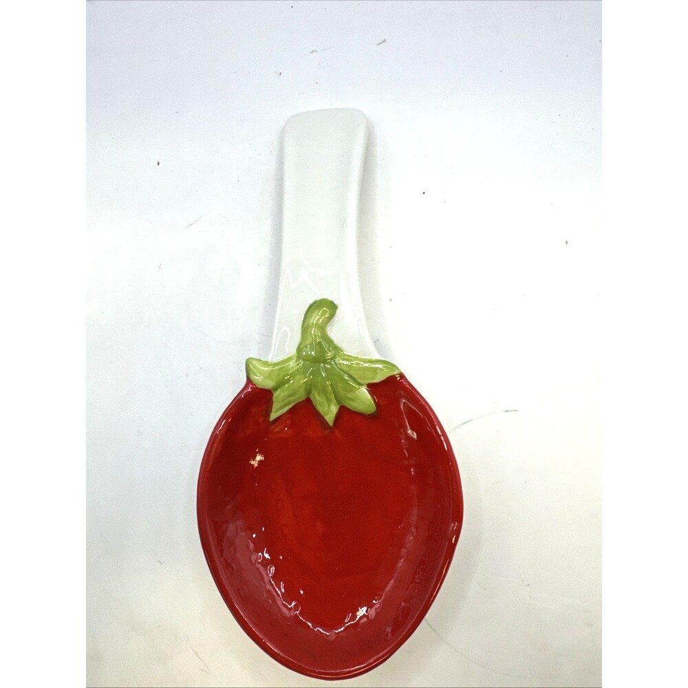 New strawberry Shaped spoon rest 10 Inches